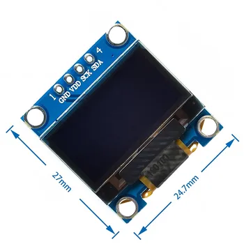 0.96 palčni IIC SPI Serial 7/4Pin Bela/Modra/Rumena Modra/Rumena OLED Zaslon Modul SSD1306 12864 LCD Zaslon Odbor za Arduino