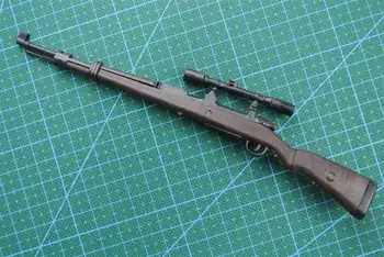 1:6 Obsega KAR 98K Puška Mauser 4D Pištolo Model Prevlečene Plastične drugi svetovni VOJNI, Vojaški Model, Pribor za 12