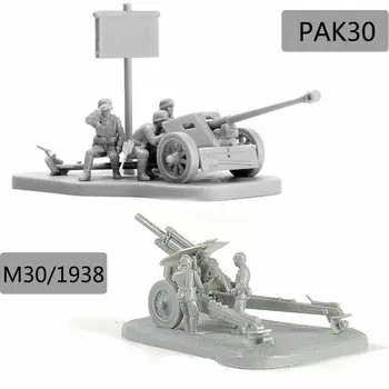 1:72 Vojaške PAK40 M30 Antitank Topovi Skupščine Model Komplet zidarske Opeke Puzzle Izobraževalne Igrače Za Otroke, Otroci Darilo za Rojstni dan