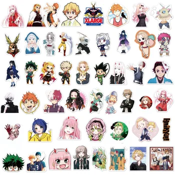 10/30/50/100 kozarcev Risanka Mix Japonski Anime Nalepke Grafiti/Odbojka Junior/Nič Dveh/Guitar Kolesom, Skateboard Nalepke za Otroke