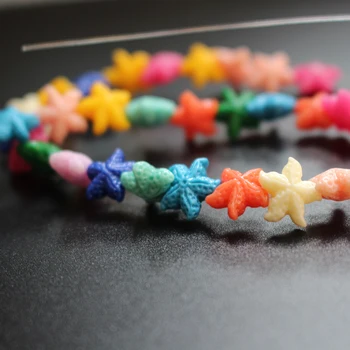 (20 kos/veliko) Umetno Koralni Star Ribje kroglice Chrysoprase Modne Kroglice Mix barve za Nakit, izdelava