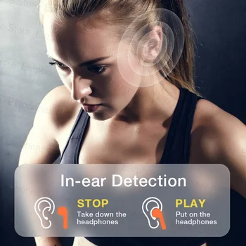 2022 NOVO i9000 Pro TWS Brezžične Bluetooth Slušalke Slušalke HiFi Stereo Čepkov Šport Slušalke PK i90000 2 max 3 i99999 plus