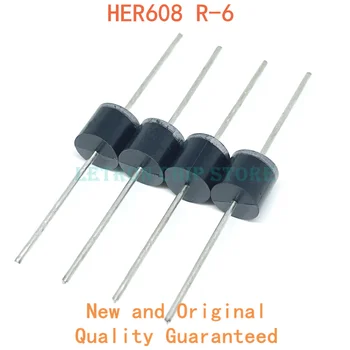 20PCS HER608 R-6 P600 6A 1000V Hitro okrevanje diode
