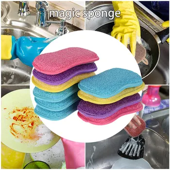 5/10/20PCS posode čiščenje gobo-opraskajo mikrovlaken čiščenje pad non-stick pot čiščenje gobo kuhinja orodje pot pranje