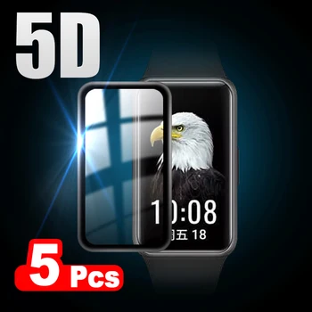 5D Vlakna Steklo Zaščitno folijo Za Huawei Band 6 / 6 Pro Kritje Screen Protector za Band6 Pametno Gledati dodatna Oprema (Ni Stekla)