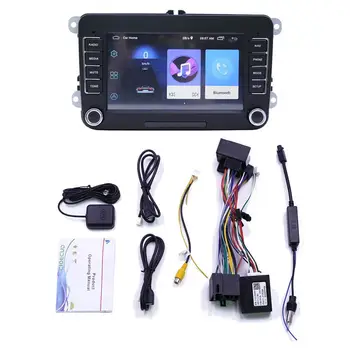 7inch Avto MP5 Predvajalnik FM Bluetooth 1 Din za VW Android Eno Din GPS Navigacija vgrajeni Predvajalnik Volan Nadzor