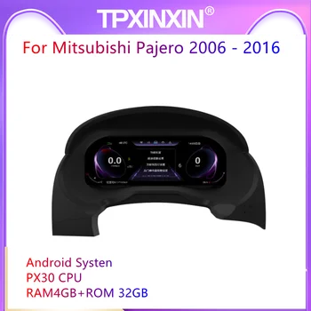 Android 9.0 Za Mitsubishi Pajero 2006 - 2016 Android Avto LCD nadzorno ploščo Instrument Zaslon Multimedijski Predvajalnik, Avto GPS Navigacija