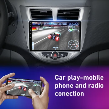 Android Avto Radio Hyundai Solaris Verna Naglas 1 2010-2016 Multimedijski Predvajalnik Videa Navigaion GPS 2din DVD Vodja Enote Stereo