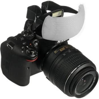 Bela Barva Napihovalka Pop-Up Flash Soft Difuzor Dome Za Canon, Nikon Pentax DSLR