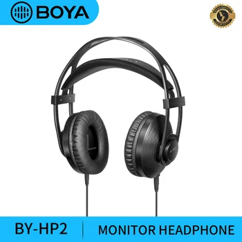 BOYA S-HP2 3,5 mm Žično Profesionalne Slušalke Krog Vmesnik Nad Uho Zložljive Slušalke Bas Hi-fi Zvok Glasbe v Stereo Slušalke