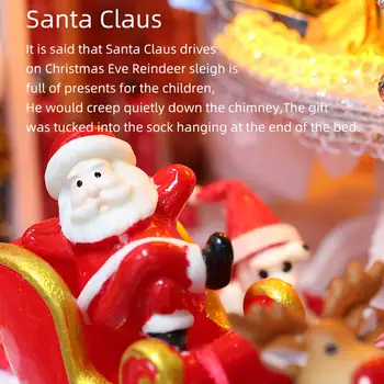 Božič Snežno Noč Koči Lutka Hiša Miniaturni DIY Lutke S Pohištvo Trajne Okraski Za Otroke Eleganca