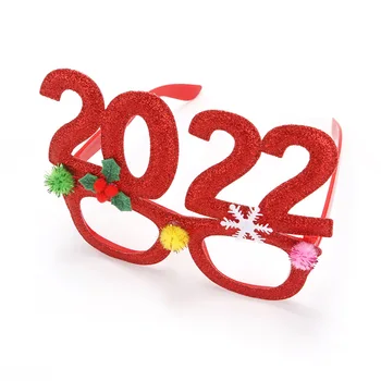 Božični Okraski 2022 Božič Očal Okvir Za Odrasle Otroci Gift Santa Snjegović Očala Božič Božič Dekor 2022 Novo Leto