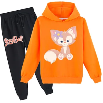 Disney LinaBell Športna Športna Oblačila, ki Deklice Dolg Rokav Pomlad otroška Oblačila Dekle, Jeseni, Pozimi Majica Hoodie