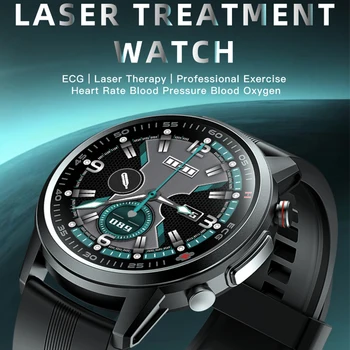 F800 Pametno Gledati Zdravje Šport Fitnes Laser Tracker Temperature, Meritve Krvnega Tlaka Kisika EKG Smartwatch za Moške, Ženske