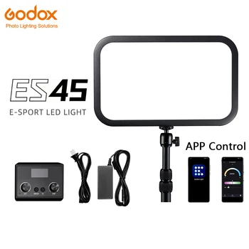 Godox E-Šport LED Luči ES45 Kit 2800K-6500K Za Živo na Youtube Igra Ličila Živo Fotografija Studio Z APP Remote Controller