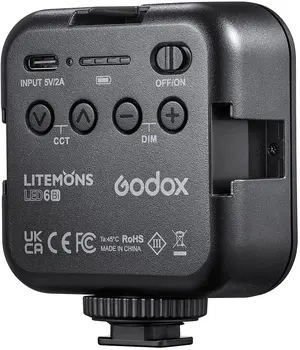 GODOX LED6Bi Litemons Bi-Color Žepne Velikosti LED Video Luč (3200 do 6500K)