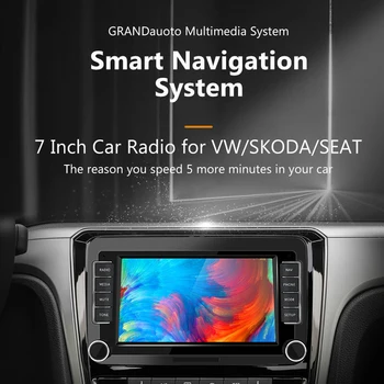 GRAND 2 Din Android Avto Radio Za VW Volkswagen Golf Polo Tiguan Passat b7 b6 SEAT Leon Skoda Octavia GPS Auto Multimedijski Predvajalnik