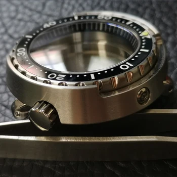 Heimdallr Watch Del iz Nerjavečega Jekla 47mm Tuna Primeru Safir Keramične Plošče Deskanje Wave Primeru Nazaj Fit NH35/36 Gibanje