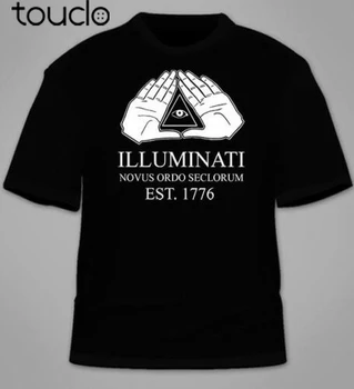 Illuminati T-Shirt. NWO Skrivnost Elit Teorija Zarote Smešno TShirt Tees