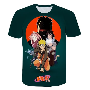 Japonski Manga Kakashi Anime Nɑruto T-shirt Moški in Ženske majice Novost Priložnostne Fant tshirt Poletje Colther Prevelik T-shirt