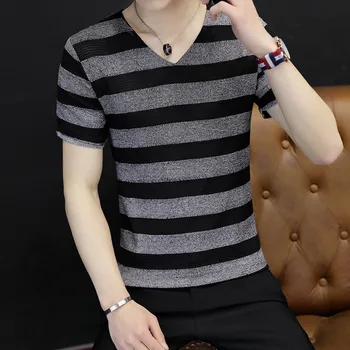 Jes336 6513sleeved majica t-shirt rokavi jeseni t-shirt Qiuyi novo korejska različica trend moške