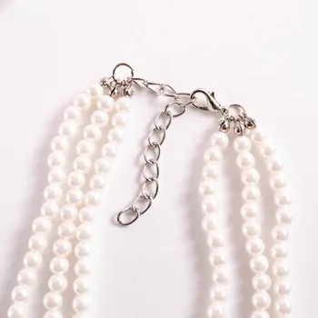 JIOFREE Novo obliko multi-layer simulirani biserna ogrlica, ki priljubljenih žensk biserna ogrlica, poroka, rojstni dan nakit