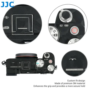 JJC Anti-Scratch Fotoaparat Telo Nalepke Zaščitna Kožo Film Komplet za Sony a7C Kože Kritje Siva Črna Kamera dodatna Oprema