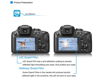 JJC LCP-D5300 LCD Stražar Film Screen Protector 2PCS na Zaslonu digitalne Kamere Kritje za Nikon D5300/D5500/D5600