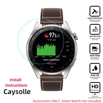 Kaljeno Steklo Jasno Zaščitno folijo Stražar Za Huawei Watch 3 Pro 48 mm Smartwatch 3pro Zaslon Patron Pokrov zaščitni