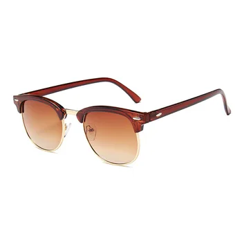 Klasična sončna Očala Luksuzne blagovne Znamke Oblikovalec Letnik Ženske Moški Pol Okvir sončna Očala Modni Odtenki UV400 Očala Oculos De Sol