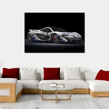 McLaren P1 Prost Superšportnega Plakat Stenske Slike za Steno dnevne Sobe Umetniško Platno Tkanine, Tkanine, Barvanje, Tiskanje