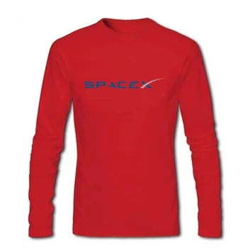 Mens tshirts ELON MUSK FAN VESOLJSKA ZNANOST t-shirt mladinska ulica puloverju tees SpaceX moških dolg rokav t shirt hombre topshirt