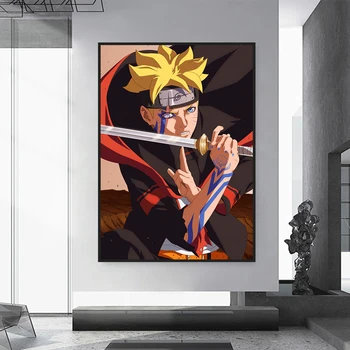 Naruto Japonski Anime Platno Slikarstvo, Anime Znakov za Tisk Wall Art Poster Tiskanje Doma Spalnica Steno Slika Dekoracijo Mur