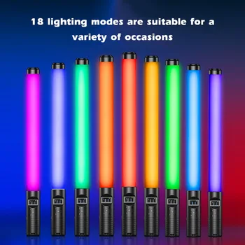 Prenosni RGB Fotografske Video Lučka LED Luč Stick USB Polnilne Sončeve Svetlobe Palico RGB Za Stranko Poroko Foto Studio