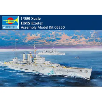 Prvi trobentač deloval 05350 1/350 HMS Exeter Težka Križarka Model Komplet Britanske Mornarice Ladje TH10454-SMT2