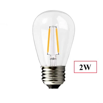 S14 2W LED Edison Žarnice E27 Nepremočljiva Letnik LED Žarnice Za zunanje Poslovne svate Niz Luči Zamenjava