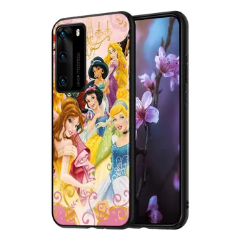 TPU Silikon Kuverta Disney Princesa Za Huawei P40 P30 P20 Pro P10 P9 P8 Lite E Plus 2017 2019 Primeru Telefon