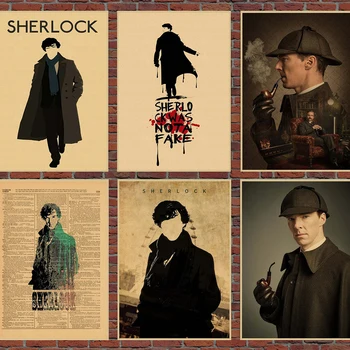 TV Serije Sherlock Film Kakovosti Platno Slikarstvo Plakat Sodoben Nordijski Umetnosti Doma Dekor Dnevna Soba s Kavčem Stenski Dekor Sliko