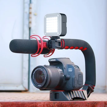 Ulanzi U-Pro Grip Ročni Pametni Video Ploščad Trojno Hladno Čevelj Stabilizator za Nikon Canon Sony A7 A9 DSLR Videomakers Vlog