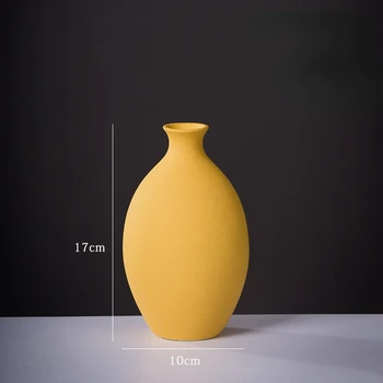 Ustvarjalne Majhne Keramične Vaze Preprosta Sodoben Dom Dekoracijo Krog Cvetja Vaza