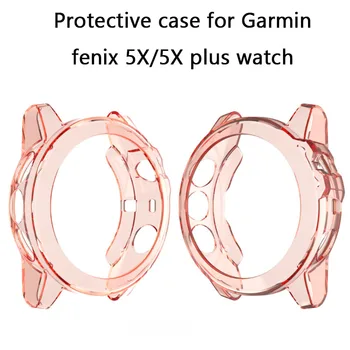 Zaščitna torbica za Garmin Fenix 5X/5X plus watch pribor pregleden lupini z dustproof pokrov