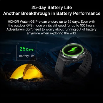 Čast Gledati GS Pro Globalni Različici Pametno Gledati 25 Dan Baterije 24/7 Srčni utrip SpO2 Monitor Spanja Sledenje Smartwatch